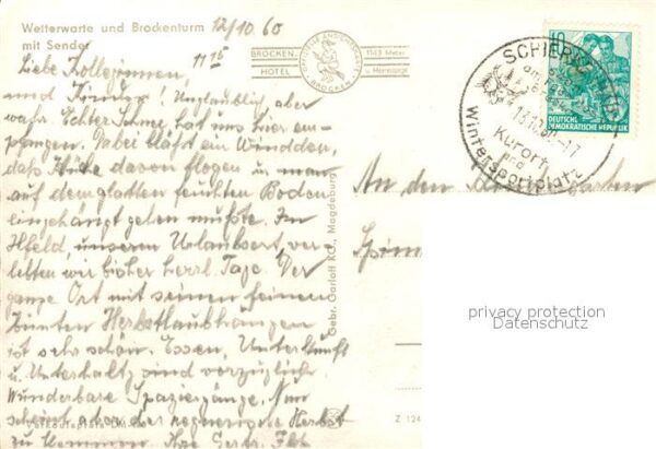 Brocken Harz Wetterwarte Brockenturm Sender – Bild 2