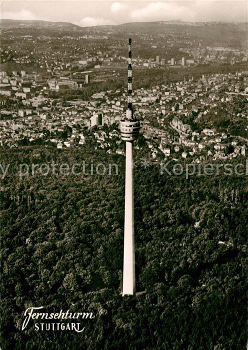 Stuttgart Fliegeraufnahme Fernsehturm