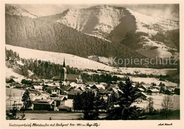 Oberstaufen Winter Hochgrat Panorama