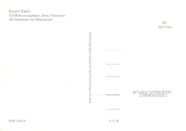 Klink Waren FDGB Erholungsheim Ernst Thälmann – Bild 2