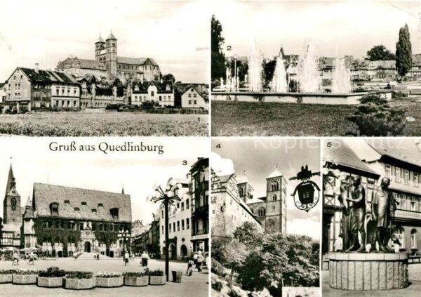 Quedlinburg Schloss Stiftskirche Burggarten Rathaus