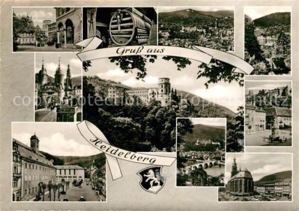 Heidelberg Neckar Brücke Denkmal Burg Panoramen