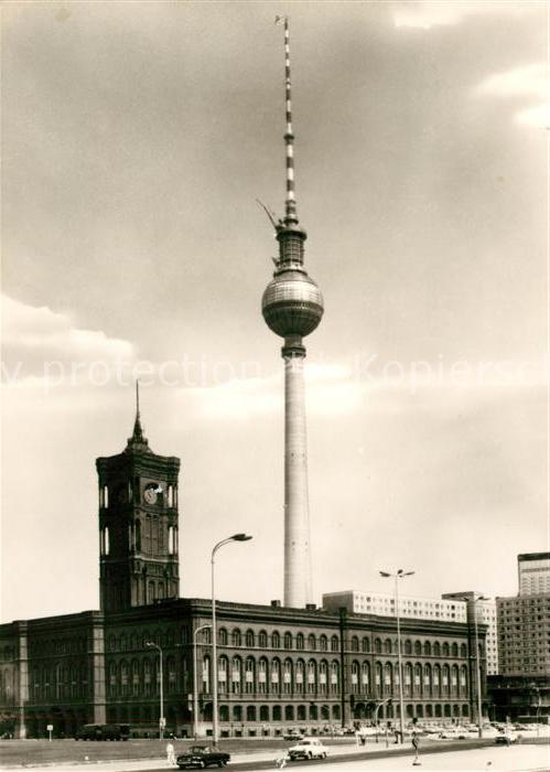 Berlin Rotes Rathaus Fernseh UKW Turm