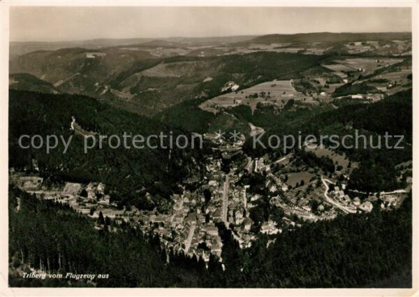 Triberg Schwarzwald Fliegeraufnahme