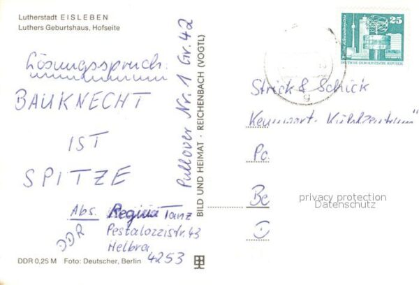 Eisleben Luthers Geburtshaus Hofseite – Bild 2