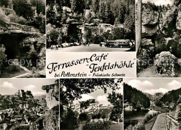 Pottenstein Oberfranken Terrassencafe Teufelshöhle