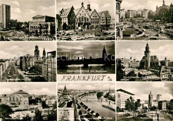 Frankfurt Main Opernplatz Zürchhaus Hauptbahnhof