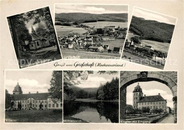 Grafschaft Sauerland Witzenberg Kapelle Kloster Mühlenteich