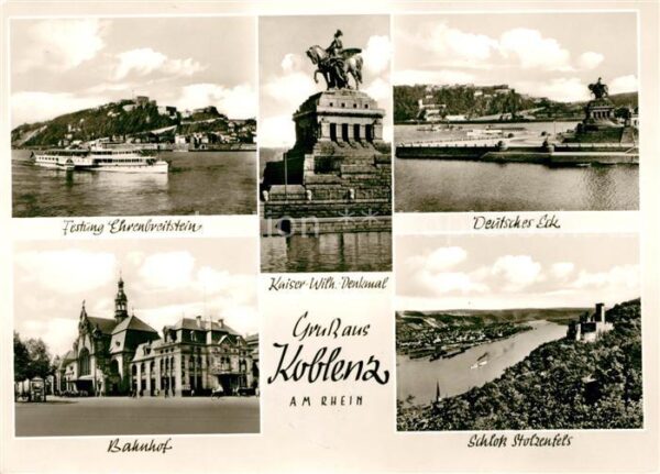 Koblenz Rhein Festung Ehrenbreitstein Deutsches Eck B