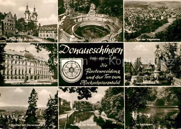 Donaueschingen Stadtkirche Donauquelle Fürstenbergisch