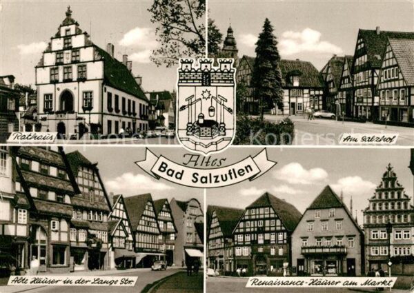 Bad Salzuflen Rathaus Salzhof Alte Häuser Lange Straß
