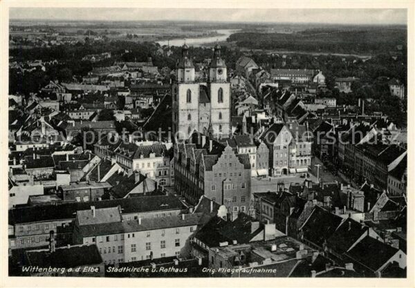 Wittenberg Lutherstadt Fliegeraufnahme