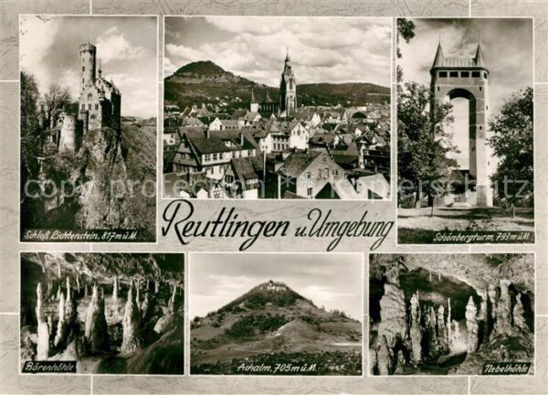 Reutlingen BW Schloss Lichtenstein Schönbergturm Bäre