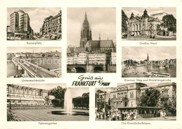 Frankfurt Main Kaiserplatz Großes Haus Untermainbrücke