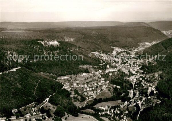 Wildbad Schwarzwald Fliegeraufnahme