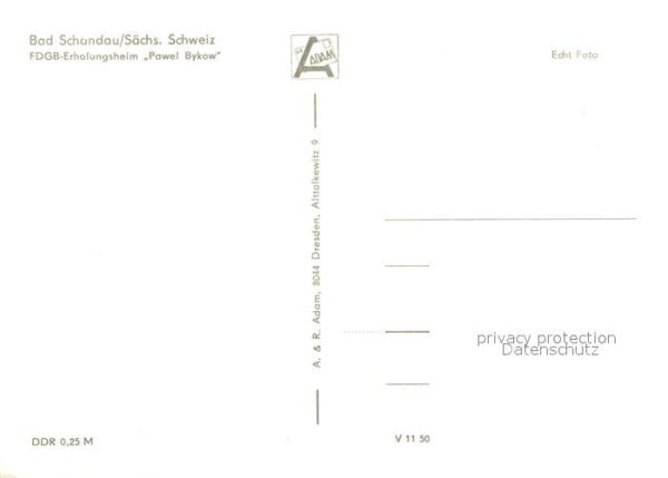 Bad Schandau FDGB Erholungsheim Pawel Bykow – Bild 2