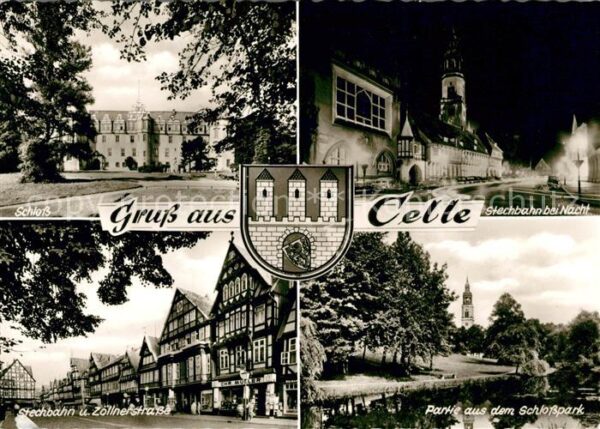 Celle Niedersachsen Schloss Stechbahn bei Nacht Zöllnerstra