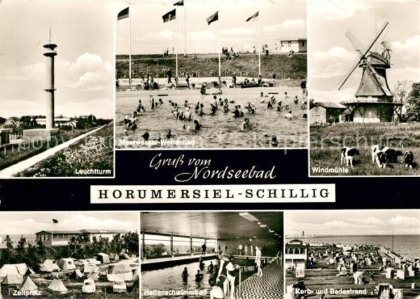 Horumersiel Windmühle Schwimmbad Badestrand Schilli