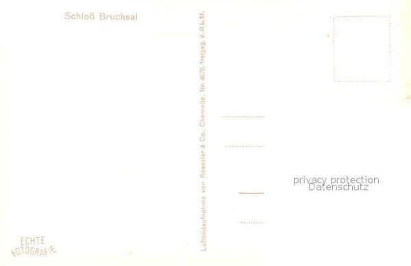 Bruchsal Fliegeraufnahme Schloss – Bild 2