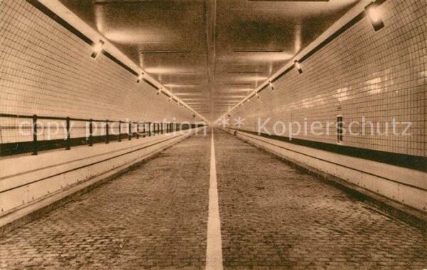 Anvers Antwerpen Tunnel Innenansicht