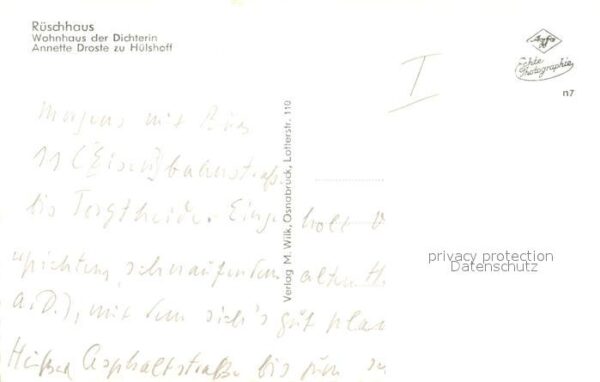 Nienberge Muenster Westfalen Rüschhaus Wohnhaus Annette Droste zu Hü – Bild 2