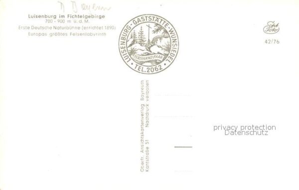 Luisenburg Deutsche Naturbühne  Felsenlabyrinth – Bild 2