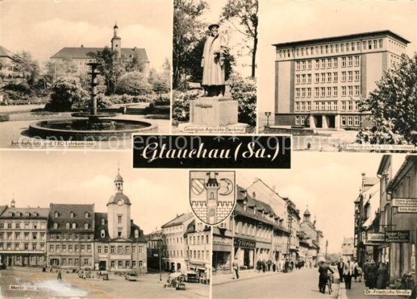Glauchau Bahnhofsplatz Ingenieurschule für Bauwe