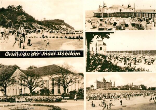Insel Usedom Strand Kölpinsee Heringsdorf Kulturhaus