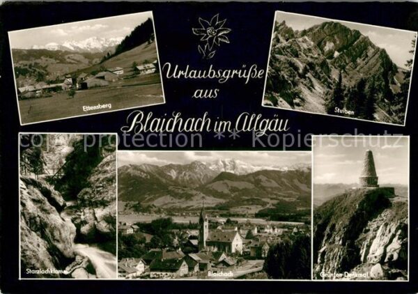 Blaichach Allgaeu Ettensberg Stuiben Storzlochklamm Denkm
