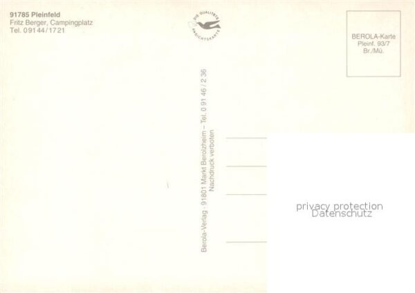 Pleinfeld Fritz Berger Campingplatz – Bild 2