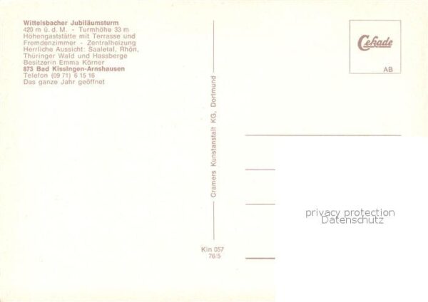 Arnshausen Wittelsbacher Jubiläumsturm – Bild 2