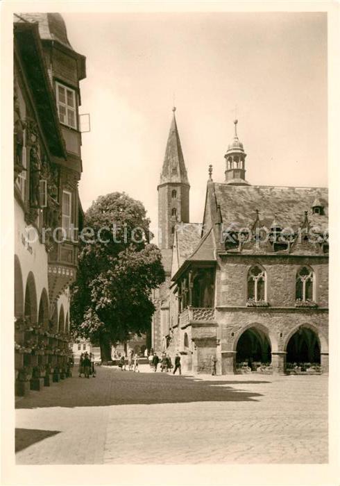 Goslar Rathaus Freitreppe Türme Marktkirche Ka