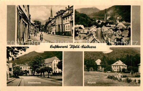 Ilfeld Suedharz Hauptstrasse Teilansicht Krankenhaus Ku