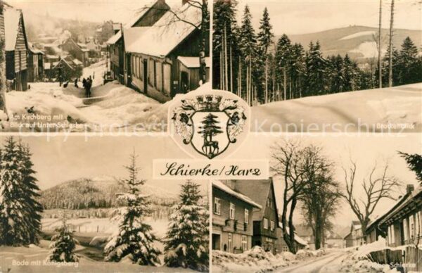 Schierke Harz Am Kirchberg mit Unterschierke Brockenb