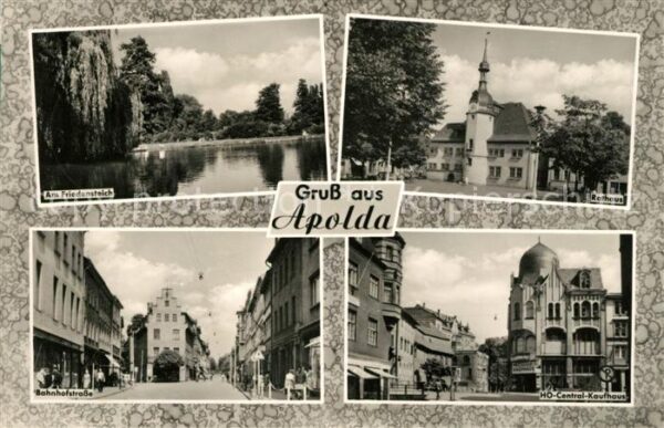 Apolda Am Friedensteich Rathaus Bahnhofstrasse