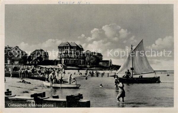 Kuehlungsborn Ostseebad Badeleben am Weststrand