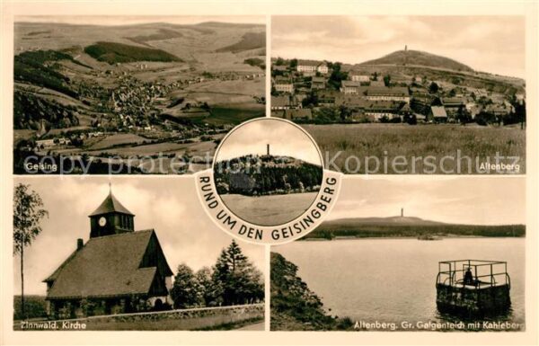 Geising Erzgebirge Panorama Altenberg Zinnwald Kirche Gr G