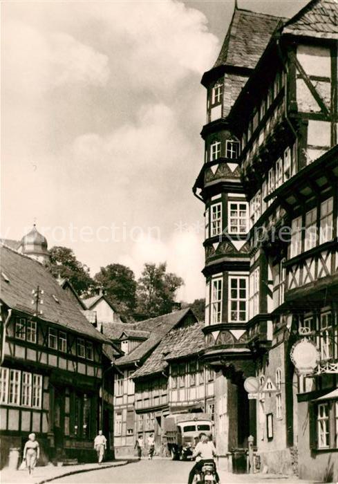 Stolberg Harz Thomas Müntzer Gasse mit Kulturhaus und