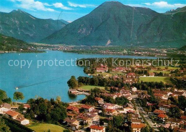 Bad Wiessee Fliegeraufnahme mit Tegernsee Wallberg