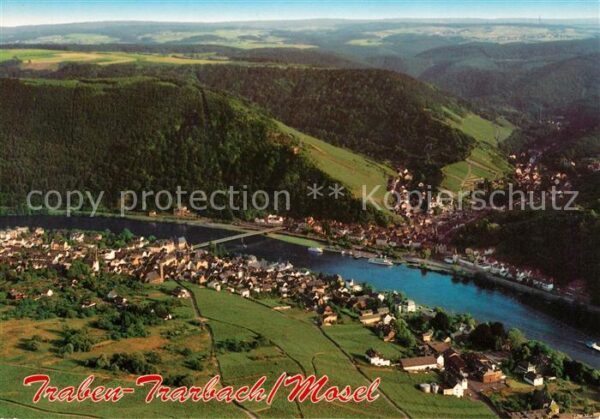 Traben-Trarbach Moselpartie Fliegeraufnahme