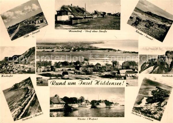 Insel Hiddensee Vitte Neuendorf Kloster Hochufer Panora