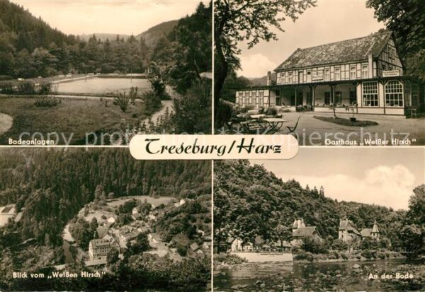Treseburg Harz Badeanlagen Gasthaus Weisser Hirsch Bli