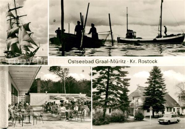 Graal-Mueritz Ostseebad Segelschulschiff Wilhelm Pieck Am Bodde
