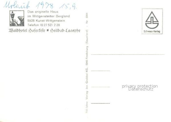 Kunst-Wittgenstein Waldhotel Haferkiste Heilbad Laasphe – Bild 2