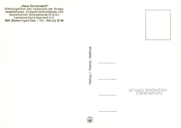 Besseringen VdK Erholungsheim Haus Sonnenwald Resta – Bild 2