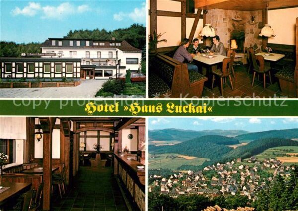 Meschede Hotel Haus Luckai Gasträume Fliegeraufn