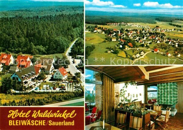 Bleiwaesche Hotel Waldwinkel Gaststube Fliegeraufna