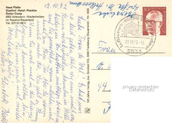 Niederhelden Haus Platte Gasthof Hotel Reiter Camp – Bild 2