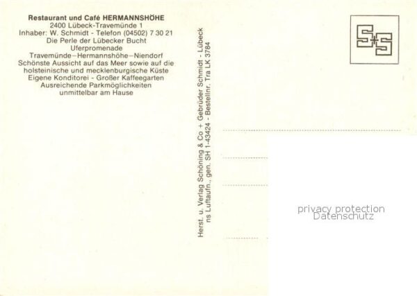 Luebeck Restaurant Cafe Hermannshöhe Uferpromen – Bild 2