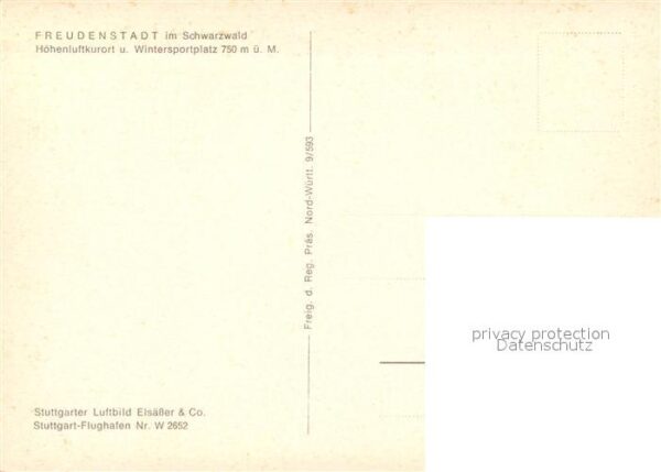 Freudenstadt Fliegeraufnahme – Bild 2
